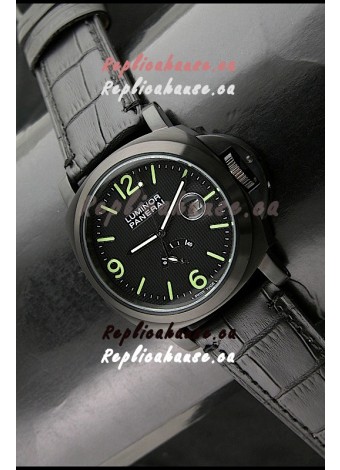 Panerai Luminor Power Reserve Japanese Automatic Watch in Black