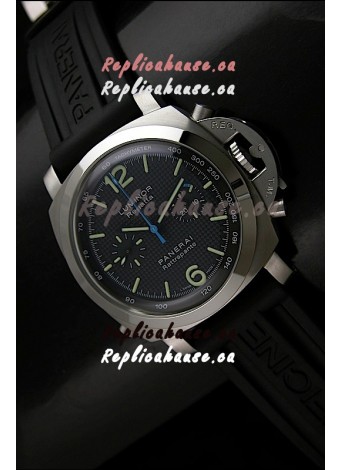 Panerai Luminor Regatta Swiss Replica Watch Rubber Strap - 1:1 Mirror Replica