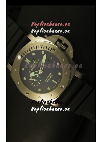 Panerai Luminor PAM371 Submersible GMT Titanium - 1:1 Mirror Replica Watch