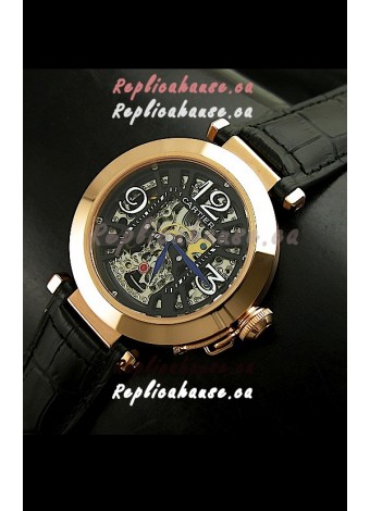 Cartier Ronde De Ladies Replica Watch in Decorated Skeleton Dial
