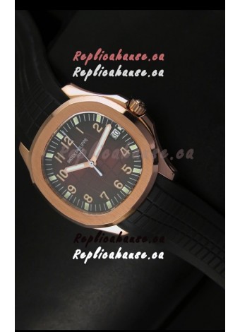 Patek Philippe Aquanaut Rose Gold in Brown Dial Watch - 1:1 Mirror Replica