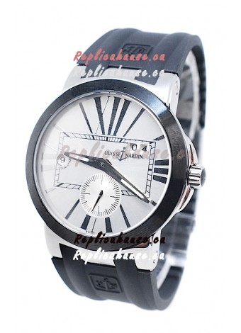Ulysse Nardin Executive Dual Time Japanese Replica Watch in White Dial