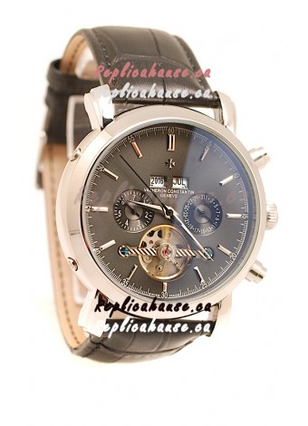 Vacheron Constantin Malte Tourbillon Japanese Replica Watch in Black Dial