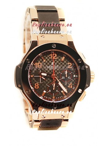 Hublot Big Bang Cappuccino Gold Swiss Replica Watch