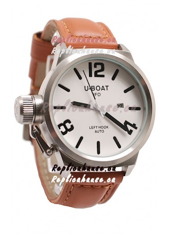 U-Boat Classico Japanese Watch in White Dial