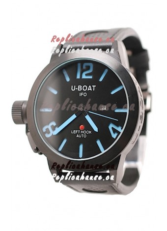U-Boat Classico Japanese Replica PVD Watch in Blue Markers