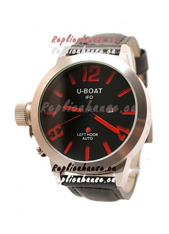 U-Boat Classico Japanese Replica Watch in Red Markers