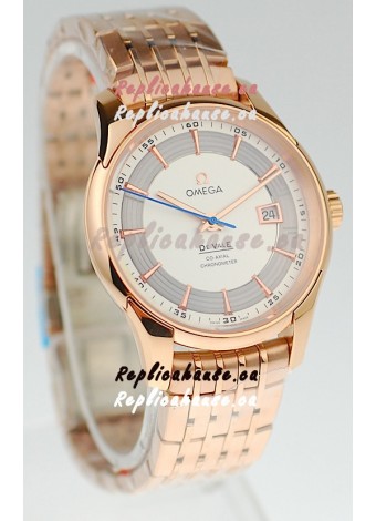 Omega Co Axial De Ville Hour Vision Swiss Replica Gold Watch