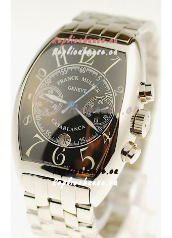 Franck Muller Casablanca Chronograph Swiss Watch in Black Dial