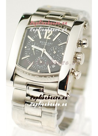 Bvlgari Assioma Japanese Quartz Watch in Black Dial