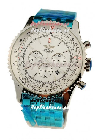 Breitling Navitimer Chronometre Japanese Watch in White Dial