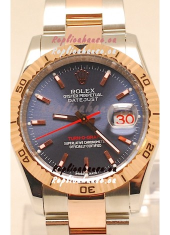 Rolex Datejust Turn O Graph Japanese Rose Gold Watch