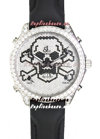 Jacob & Co. The Five Time Zone Skeleton Swiss Replica Watch in Diamonds