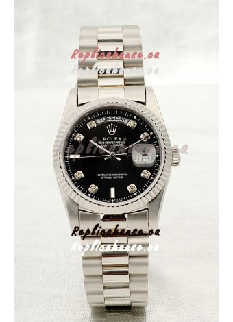 Rolex Day Date Silver Japanese Replica Watch
