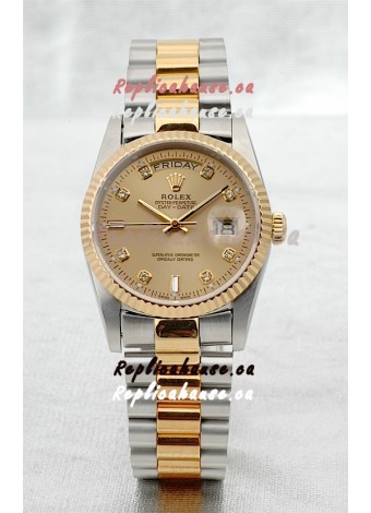 Rolex Day Date Two Tone Japanese Replica Watch