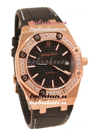 Audemars Piguet Royal Oak 18K Pink Gold Swiss Watch