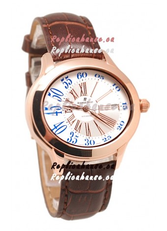 Audemars Piguet Millenary Hour and Minute Swiss Replica Rose Gold Watch