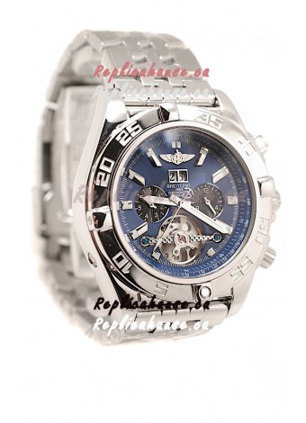 Breitling Chronograph Chronometre Replica Watch in Blue Dial