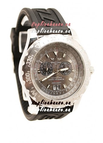 Breitling Chronograph Chronometre Replica Watch in Grey Dial