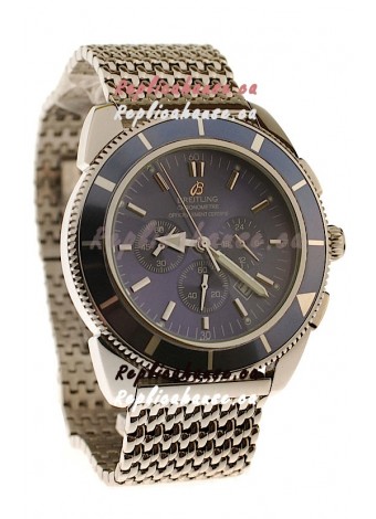 Breitling Chronometre Japanese Replica Watch in Blue Dial