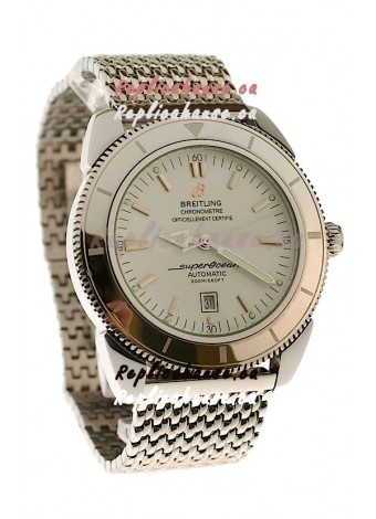 Breitling Chronometre Japanese Replica Automatic Watch in White Dial