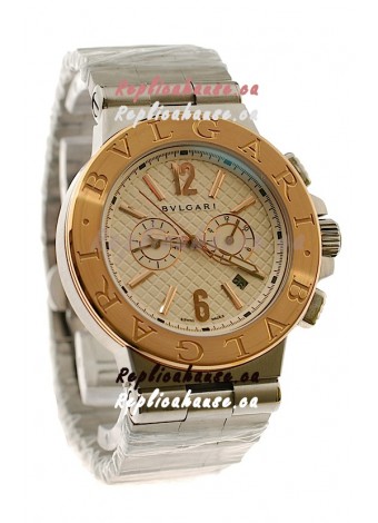 Bvlgari Diagono Mens Scuba japanese Replica Watch