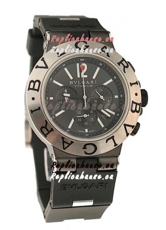 Bvlgari Scuba Swiss Body Japanese Steel Watch in Black Dial