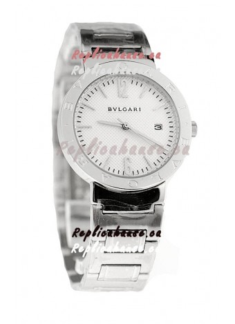 Bvlgari Quartz Japanese Watch in Silver Dial