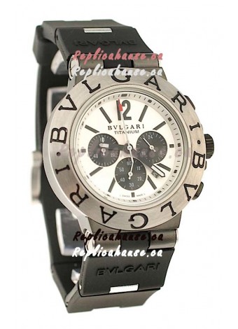 Bvlgari Scuba Swiss Body Japanese Steel Watch in Black Subdial
