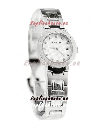 Bvlgari Quartz Japanese Watch in Diamond Markers