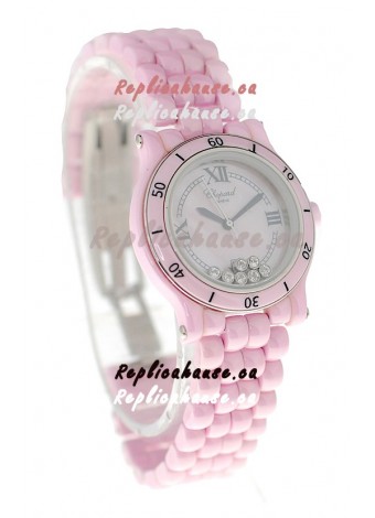 Chopard Happy Sport Ladies Japanese Pink Watch
