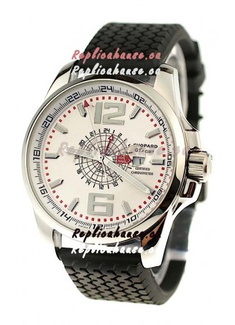 Chopard 1000 Miglia GT XL GMT Japanese Replica Watch in White Dial