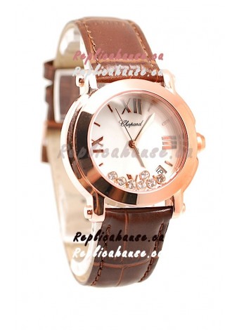 Chopard Happy Sport Swiss Ladies Watch in White Dial