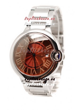 Ballon De Cartier Swiss Replica Watch in Brown Dial