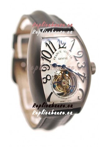 Franck Muller Aeternitas Tourbillon Swiss Replica PVD Watch in White Dial
