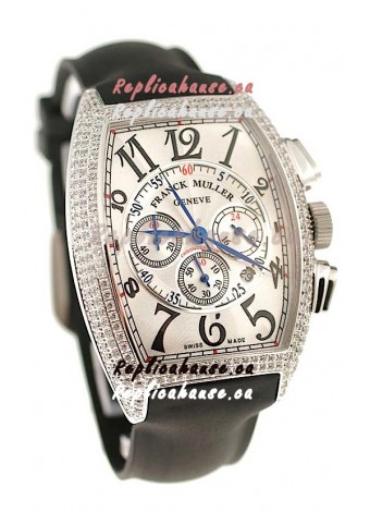 Franck Muller Master of Complications Swiss Replica Watch in Diamond Bezel