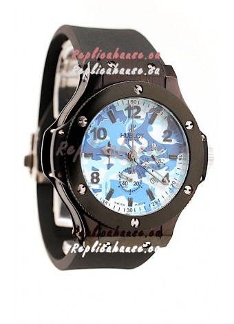 Hublot Big Bang Commando Blue Camouflage Japanese Watch
