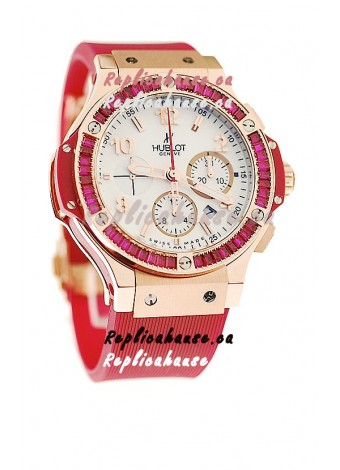 Hublot Gold Big Bang Tutti Fruitti Red Swiss Replica Watch