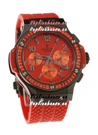 Hublot Big Bang Black Spinelle Red Tutti Fruitti Swiss Watch
