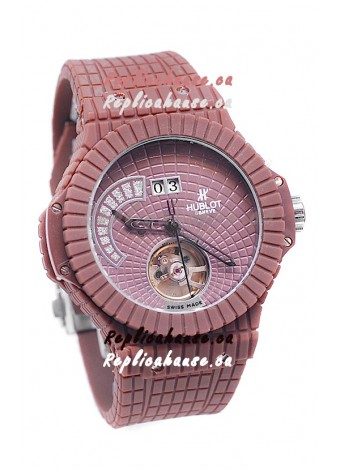 Hublot Red Caviar Tourbilllon Japanese Replica Watch