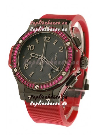 Hublot Black Big Bang Red Tutti Frutti Swiss Replica Watch