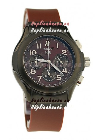 Hublot MDM Chronograph Swiss Replica Watch in PVD Casing