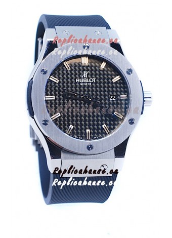 Hublot Classic Fusion Silver Watch in Stamped Dial