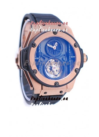 Hublot King Power Vendome Manufacture Tourbillon Swiss Rose Gold Watch