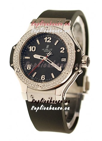 Hublot Big Bang Steel Collection Diamond Swiss Quartz Watch