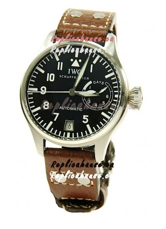 IWC Big Pilot Swiss Replica Watch in Black Dial