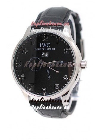 IWC Portuguese Minute Repeater Japanese Watch in Black Dial