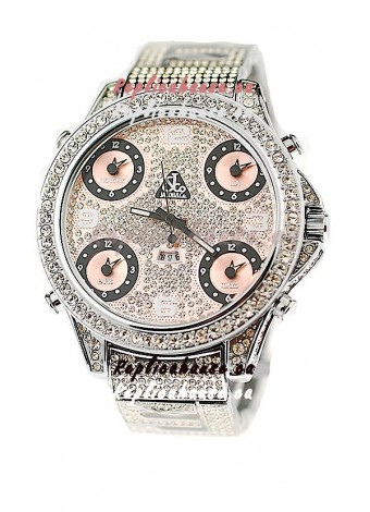 Jacob & Co Diamond Watch in Pink Subdials