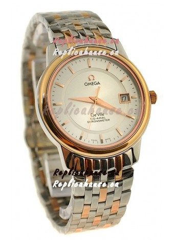 Omega Co-Axial Deville Japanese Rose Gold Watch in Rose Gold Stick Markers