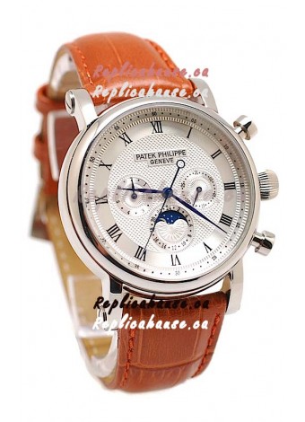 Patek Philippe Grand Complications Replica Watch in White Dial